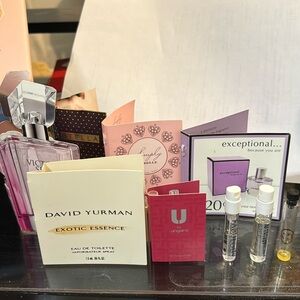 Samples Cards with perfumes all full except Gucci guilty